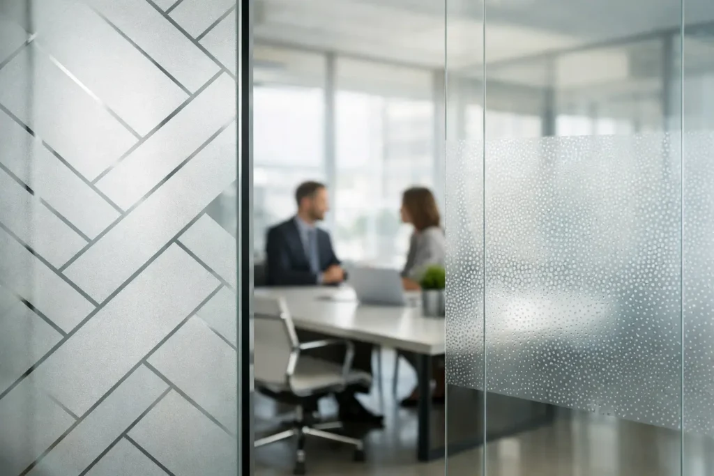 Decorative Window Film for Office Privacy