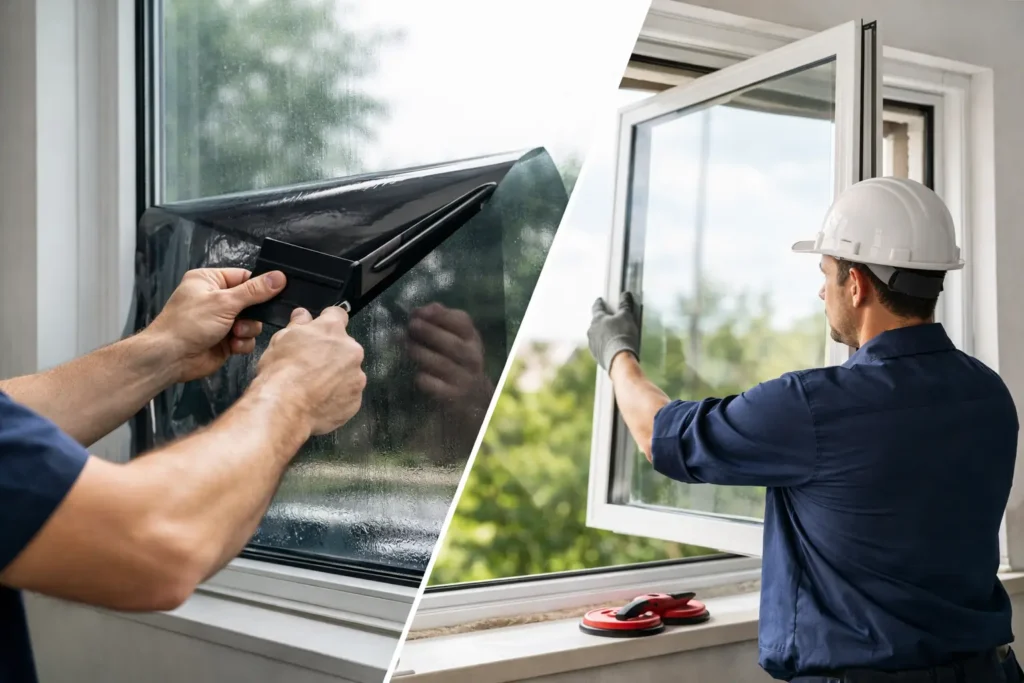 Window Film Versus Window Replacement