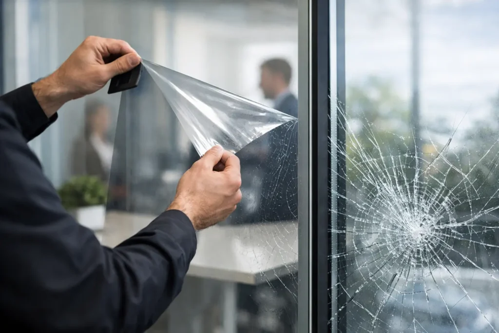 Security Film for Safer Glass and Spaces