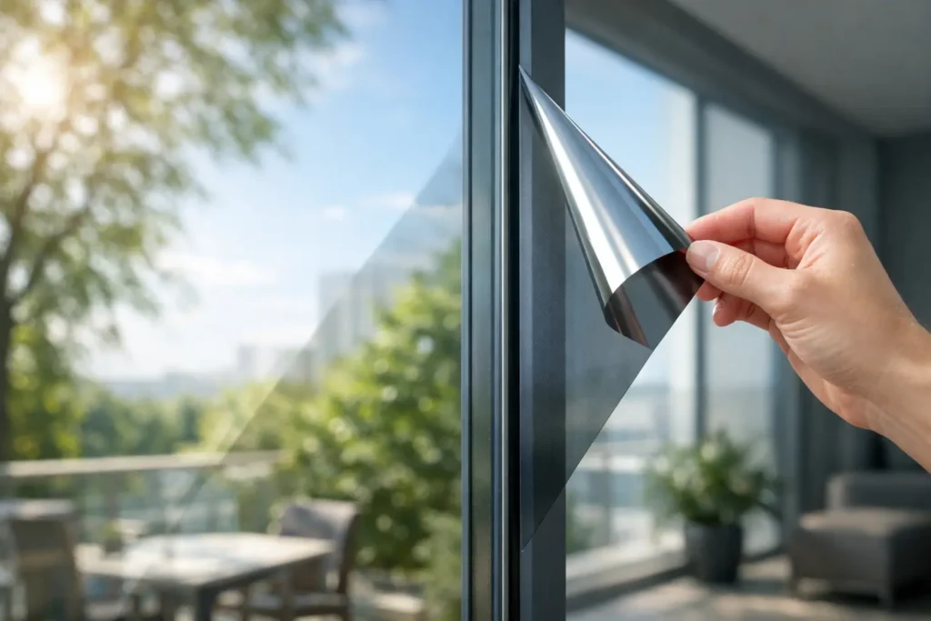 Spectrally Selective Film for Cooler Glass